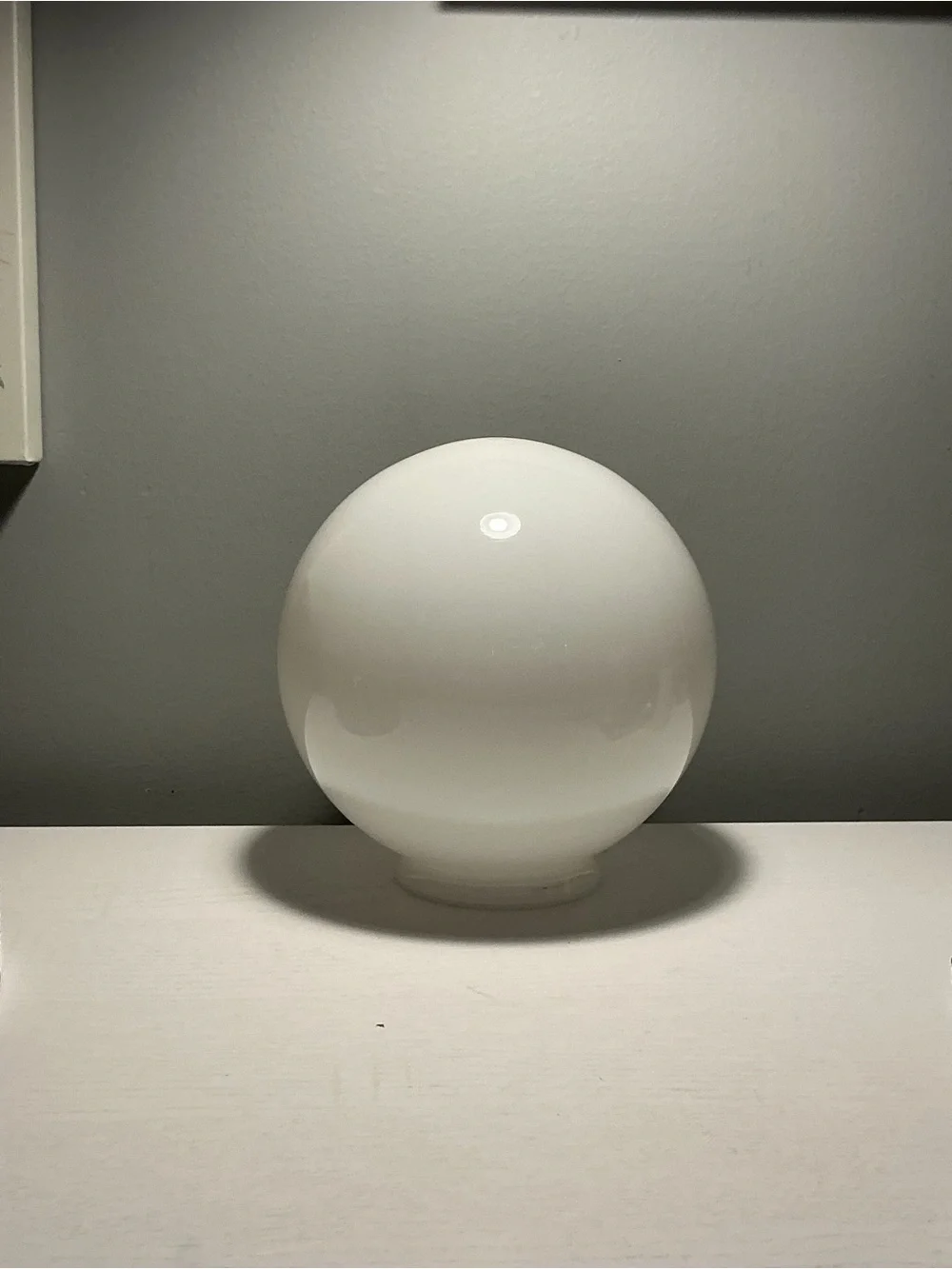 Vintage White Milk Glass Replacement Globe